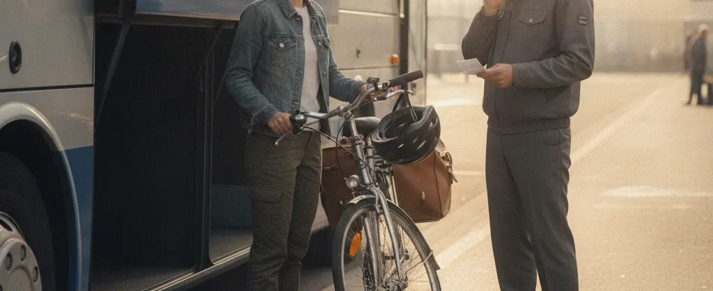 Voyager avec son vélo en bus, règles et conseils
